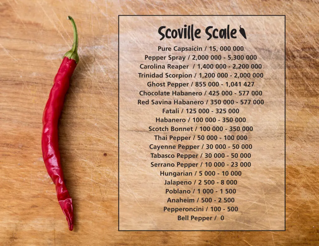 Chilli con carne: A fiery classic with a Mexican heart 2 Scoviellova stupnice pálivosti