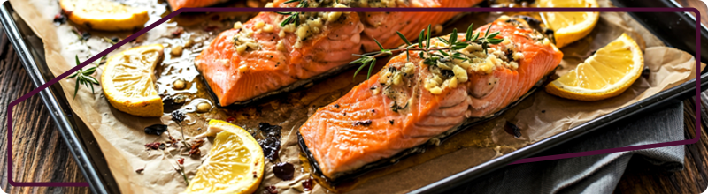 Zdravá večeře | Pečený losos s bylinkami s eStravenkou 1 Pečený losos eStravenka