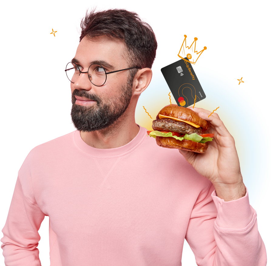 All meal vouchers on one card 21 eStravenka hamburger food benefity card