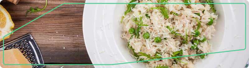 Jarní risotto s hráškem a citronem 1 recept na jarní risotto