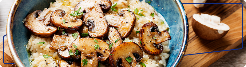 Recept na dokonalý podzimní večer? Houbové risotto! 1 houbové risotto a eStravenka