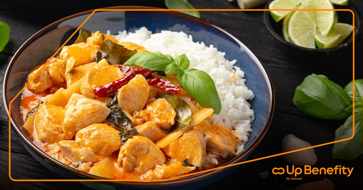 Zeleninové curry s kokosovým mlékem a rýží basmati